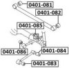 MITSUBISHI MR510327 Control Arm-/Trailing Arm Bush
